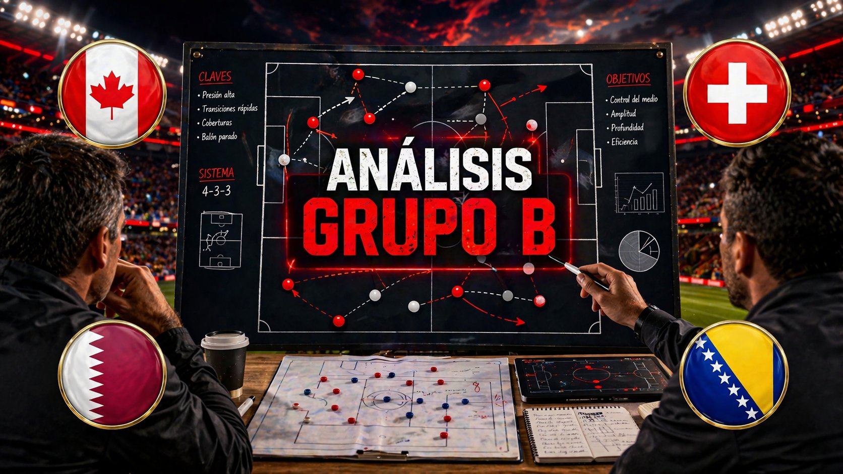 Analisis del Grupo B del Mundial 2026: Canada, Suiza, Qatar y Bosnia