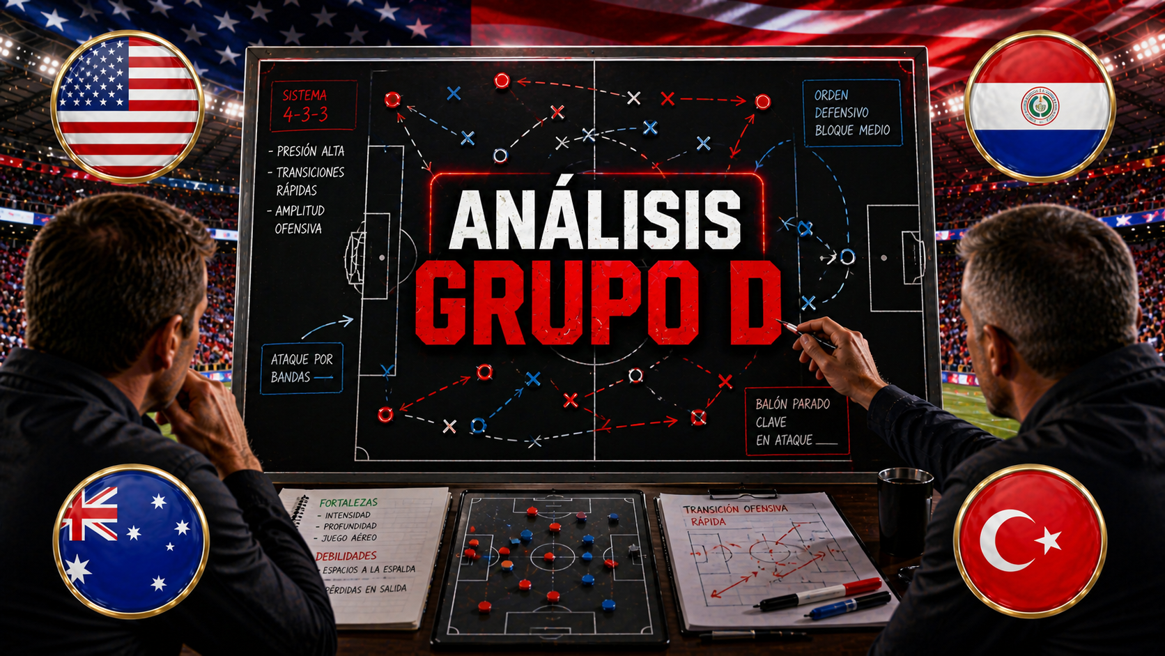 Analisis del Grupo D del Mundial 2026: USA, Paraguay, Australia y Turquia