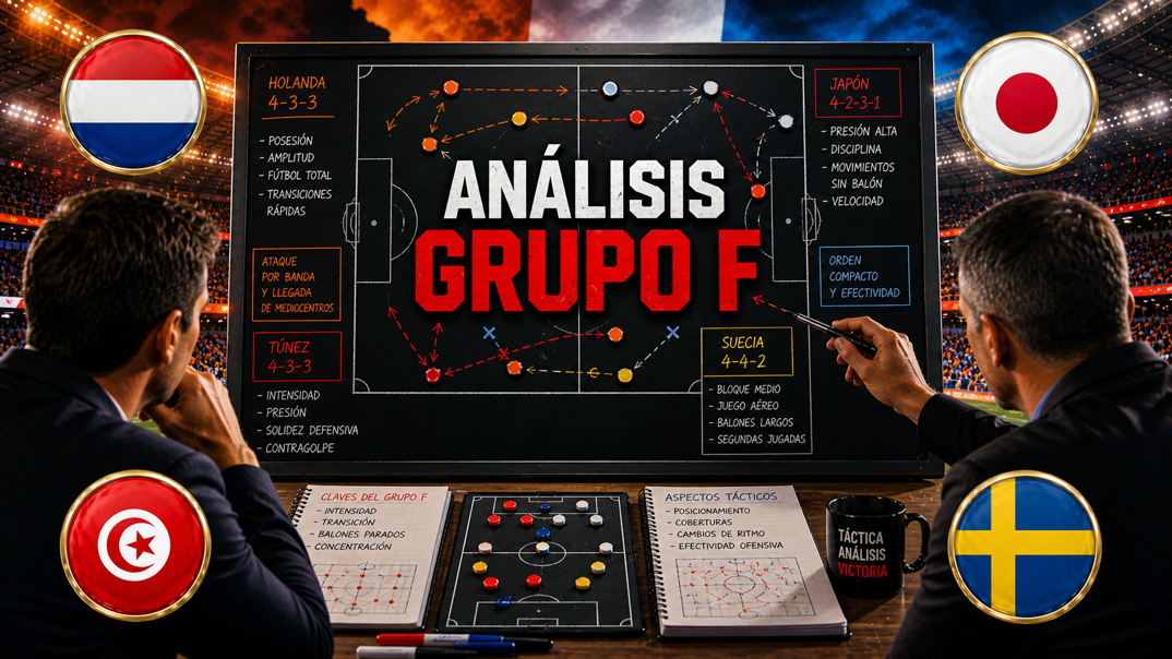 Analisis del Grupo F del Mundial 2026: Paises Bajos, Japon, Tunez y Suecia