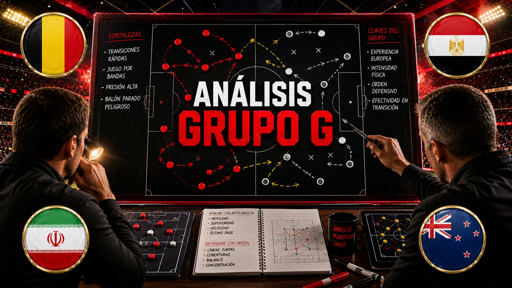 Analisis del Grupo G del Mundial 2026: Belgica, Egipto, Iran y Nueva Zelanda