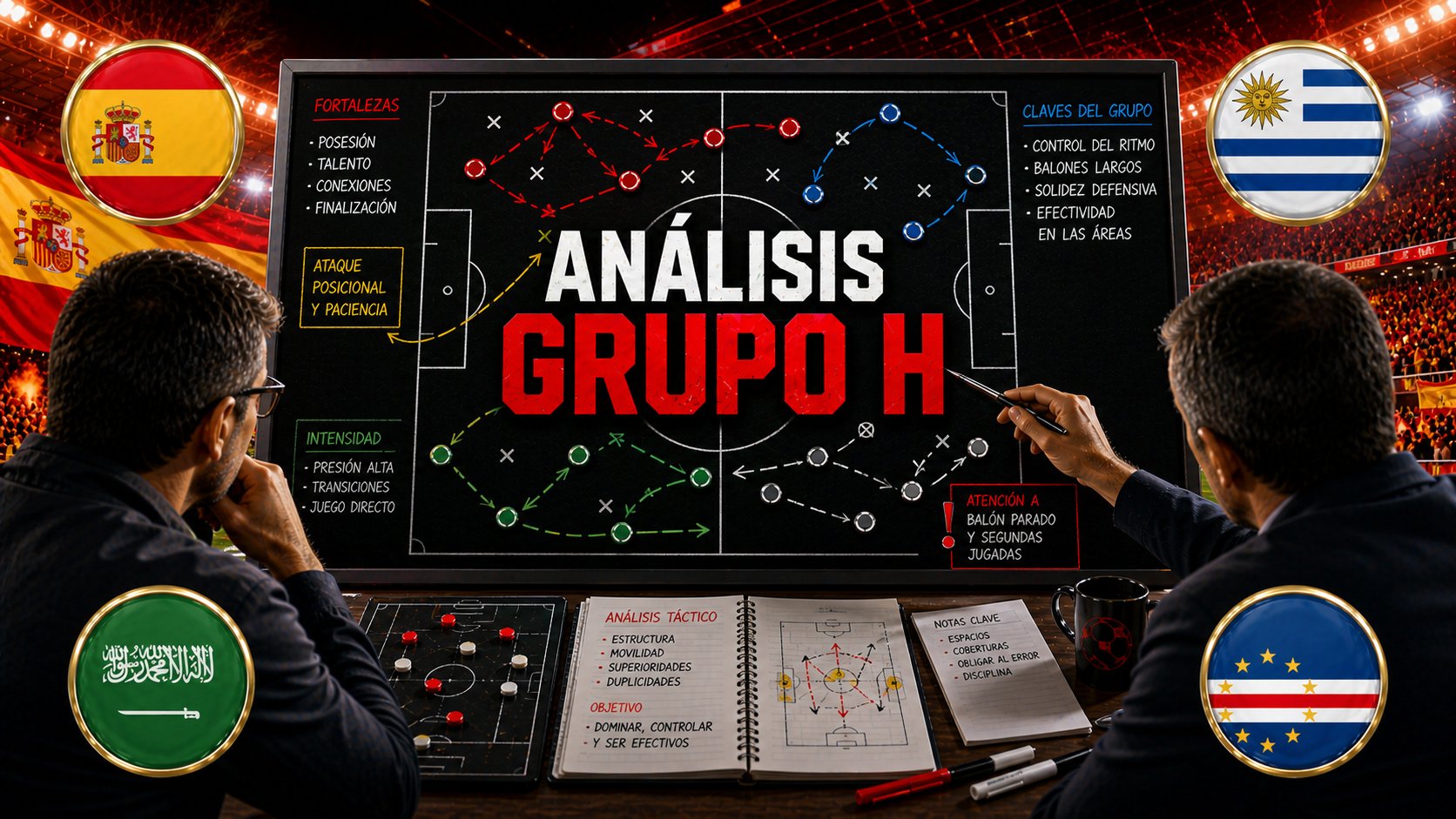 Analisis del Grupo H del Mundial 2026: España, Uruguay, Arabia Saudita y Cabo Verde