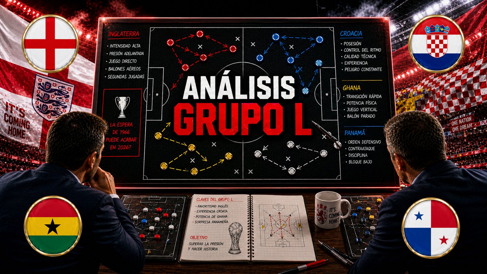 Analisis del Grupo L del Mundial 2026: Inglaterra, Croacia, Ghana y Panama