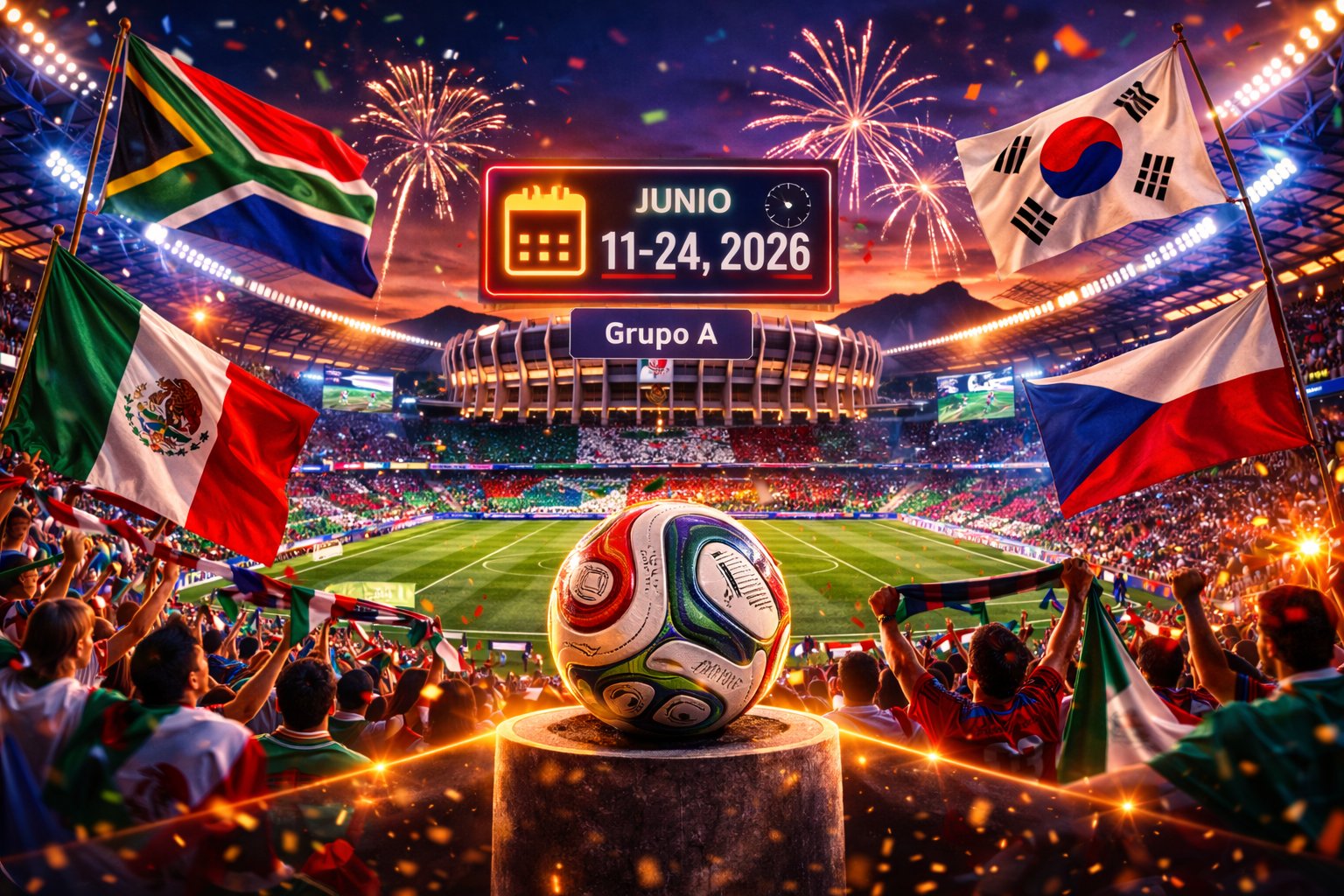 Calendario del Grupo A del Mundial 2026 (horario España)