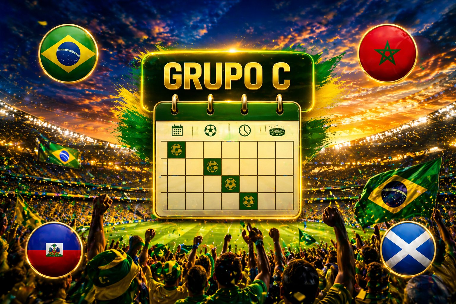 Calendario del Grupo C del Mundial 2026 (horario España)